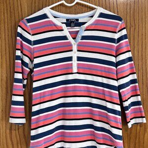 Chaps quarter sleeve shirt